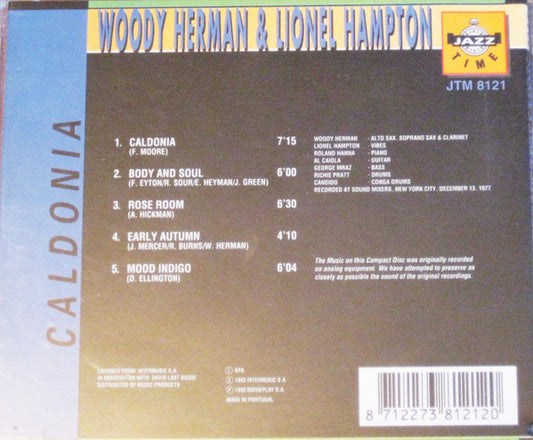 Woody Herman & Lionel Hampton : Caldonia (CD, Album, RE)