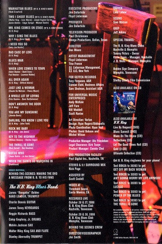 B.B. King : Live (DVD-V, Multichannel, NTSC)