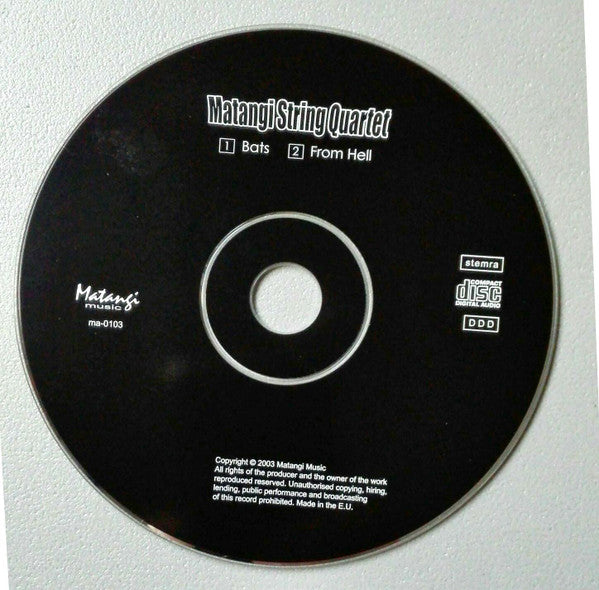Matangi Quartet : Bats From Hell (CD, car)