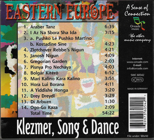 Various : Eastern Europe - Klezmer, Song & Dance (CD, Comp, Dig)