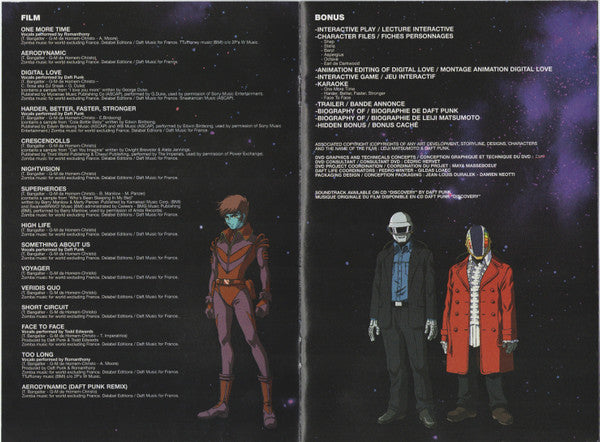 Daft Punk & Leiji Matsumoto : Interstella 5555 (The 5tory Of The 5ecret 5tar 5ystem) (DVD-V, NTSC)
