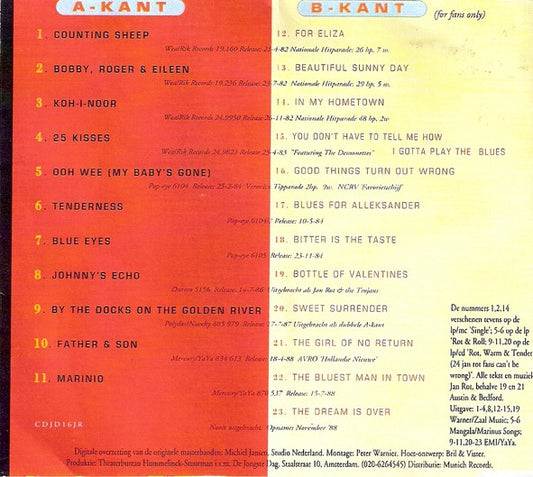 Jan Rot : Counting Sheep (Singles '82-'88) (CD, Comp)