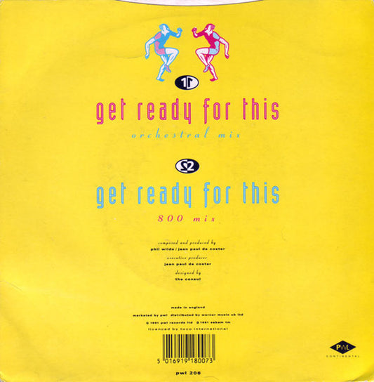 2 Unlimited : Get Ready For This (7", Single)