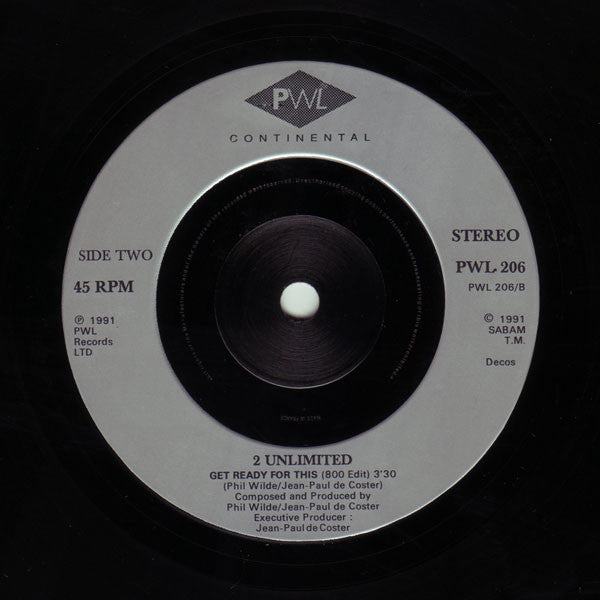 2 Unlimited : Get Ready For This (7", Single)