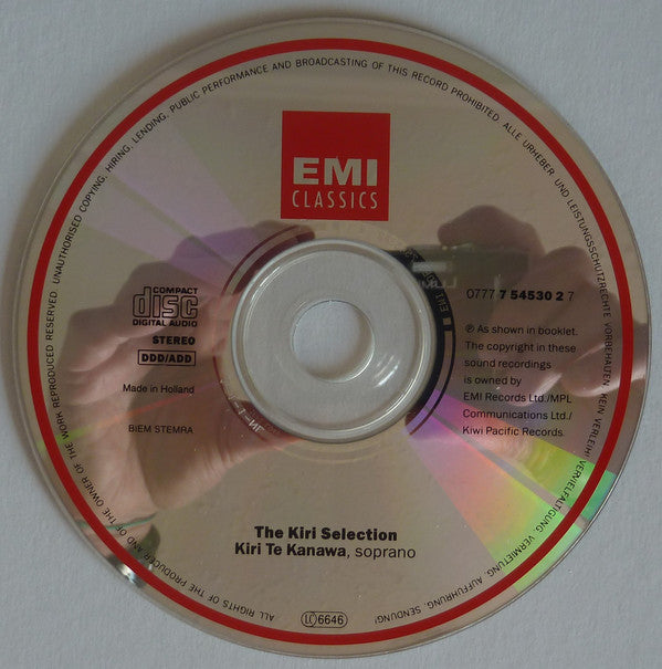 Kiri Te Kanawa : The Kiri Selection (CD, Album, Comp)