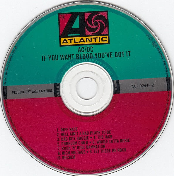 AC/DC : If You Want Blood You've Got It (CD, Album, RE, RM)