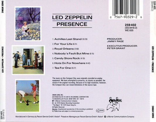Led Zeppelin : Presence (CD, Album, RE)