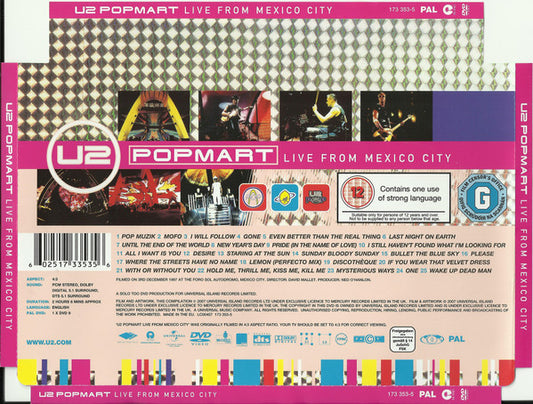 U2 : Popmart Live From Mexico City (DVD-V, Multichannel, PAL)