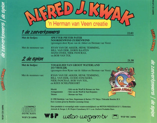 Alfred J. Kwak : De Zeeverkenners / De Spion (CD, Album)