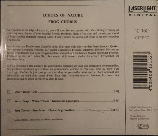 No Artist : Frog Chorus (The Natural Sounds Of The Wilderness) (CD, Album)