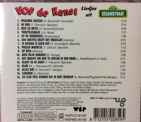 Sesamstraat, VOF De Kunst : Liedjes Uit Sesamstraat (CD, Album)