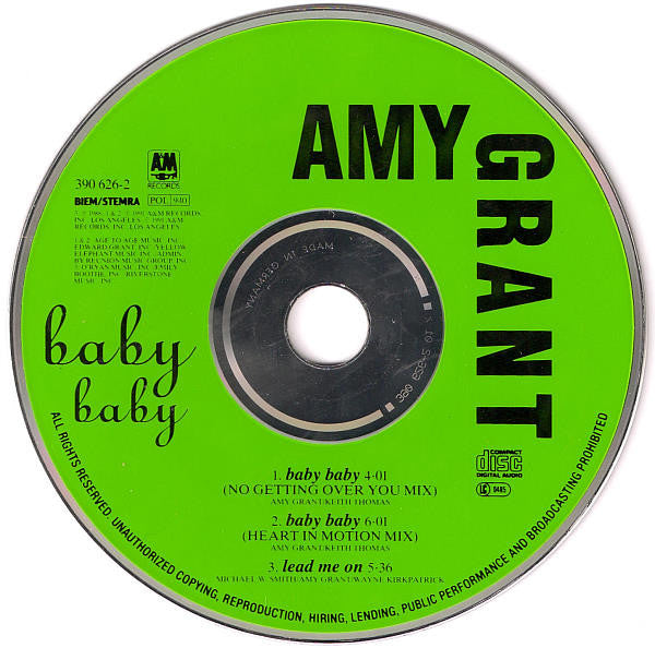 Amy Grant : Baby Baby (CD, Maxi)