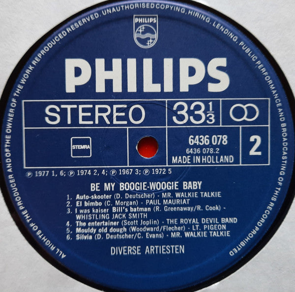 Various : Be My Boogie Woogie Baby (LP, Comp)