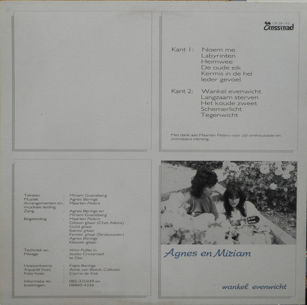Agnes En Miriam : Wankel Evenwicht (LP, Album)