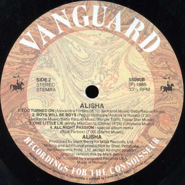 Alisha : Alisha (LP, Album)