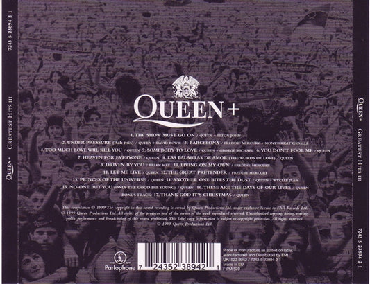 Queen : Greatest Hits III (CD, Comp, EMI)