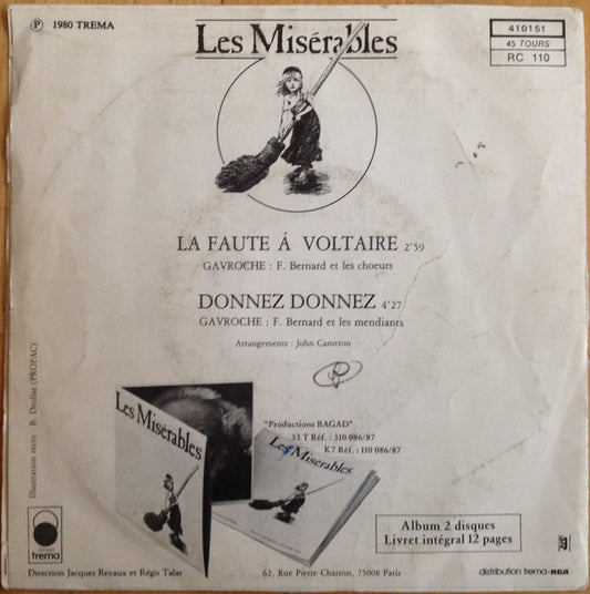 Fabrice Bernard : Les Misérables - La Chanson De Gavroche (7", Single)