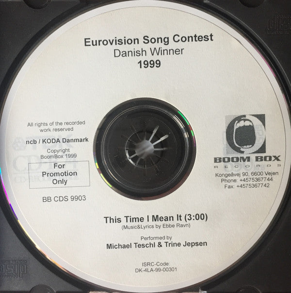 Michael Teschl & Trine Randbo Jepsen : This Time I Mean It (CDr, Single, Promo)