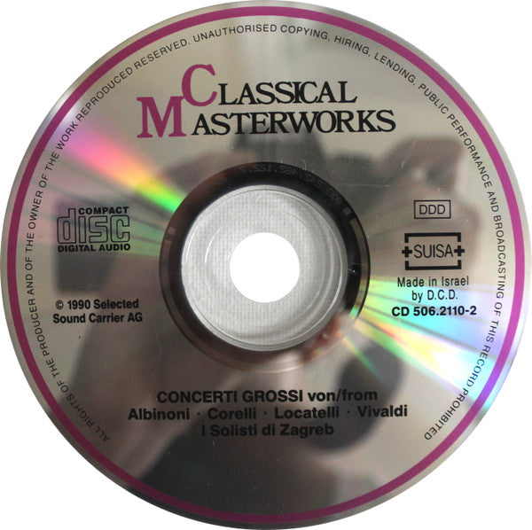 Tomaso Albinoni • Arcangelo Corelli • Pietro Antonio Locatelli • Antonio Vivaldi : Concerti Grossi (CD)