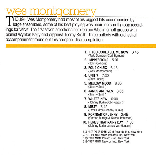 Wes Montgomery : The Silver Collection (CD, Comp, RM)