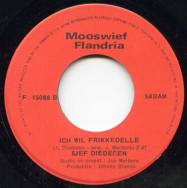 Sjef Diederen : Ich Zouw Zoe Gaere (7", Single)