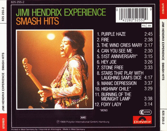 The Jimi Hendrix Experience : Smash Hits (CD, Comp, RE)