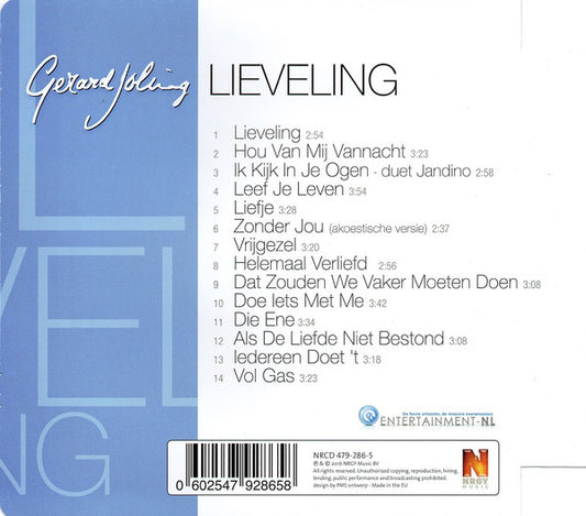 Gerard Joling : Lieveling (CD, Album)