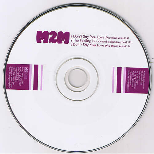 M2M : Don't Say You Love Me (CD, Maxi)