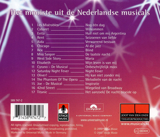 Various : Het Mooiste Uit De Nederlandse Musicals (CD, Comp)
