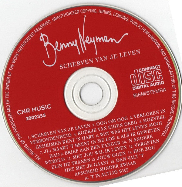 Benny Neyman : Scherven Van Je Leven (CD, Album)