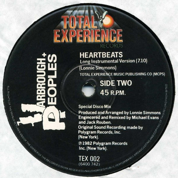 Yarbrough & Peoples : Heartbeats (12")