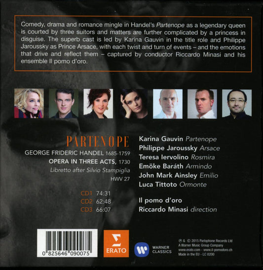 Georg Friedrich Händel – Il Pomo d'Oro, Riccardo Minasi : Partenope (3xCD, Album + Box)