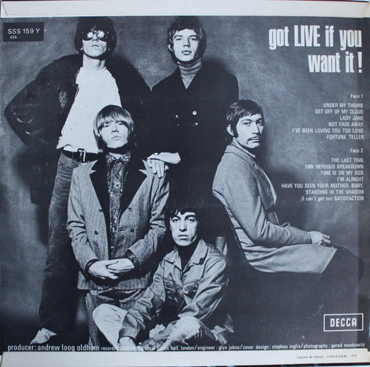 The Rolling Stones : Got Live If You Want It! (LP, Album)