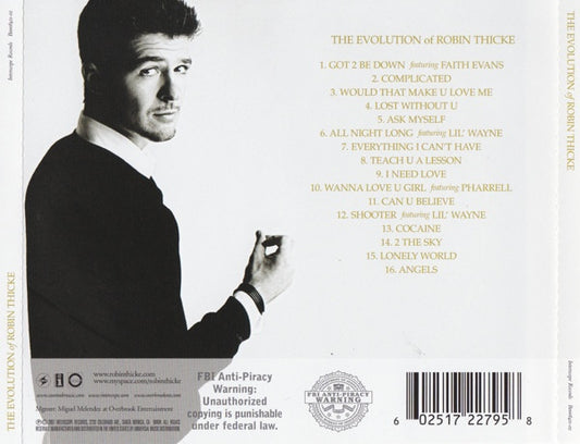 Robin Thicke : The Evolution Of Robin Thicke (CD, Album)