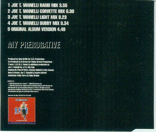Bobby Brown : My Prerogative (CD, Maxi)