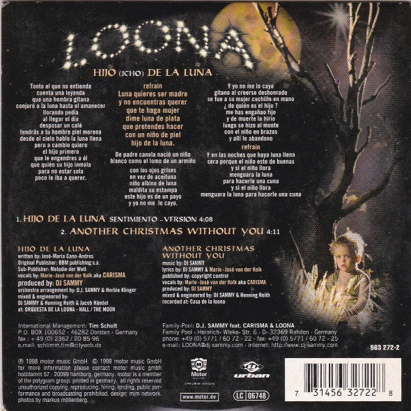 Loona : Hijo De La Luna (CD, Single, Car)