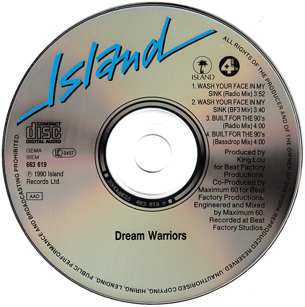 Dream Warriors : Wash Your Face In My Sink (CD, Maxi)