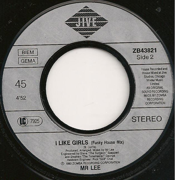 Mr. Lee : I Like Girls (7", Single)