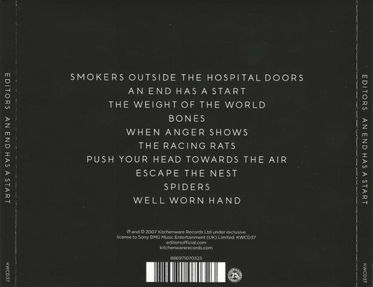 Editors : An End Has A Start (CD, Album, RP)