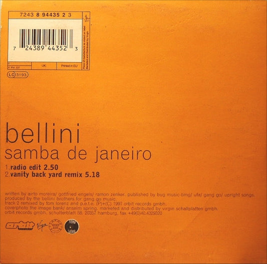 Bellini : Samba De Janeiro (CD, Single)