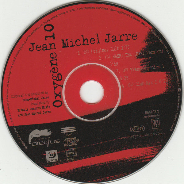 Jean-Michel Jarre : Oxygène 10 (CD, Maxi, Enh)