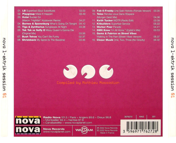 Various : L-Ektrik Session 01 (CD, Comp, Mixed)
