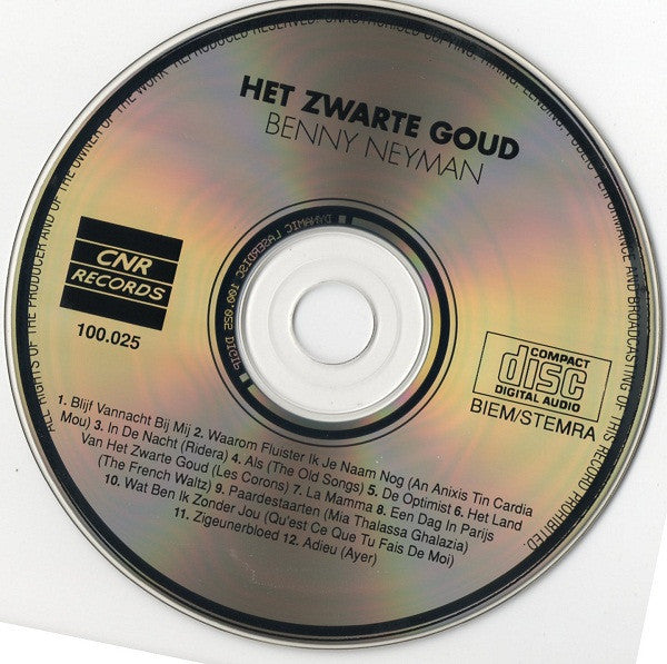 Benny Neyman : Het Zwarte Goud (CD, Album, RE)