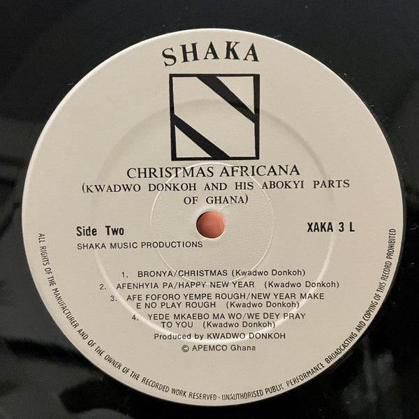 Kwadwo Donkoh & His Abokyi Parts Of Ghana : Christmas Africana (LP, Album)