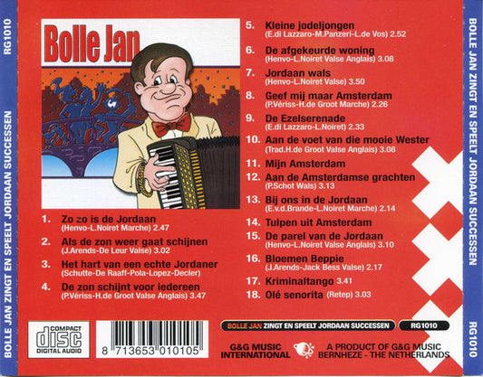 Bolle Jan : Zingt En Speelt Jordaan Successen (CD)
