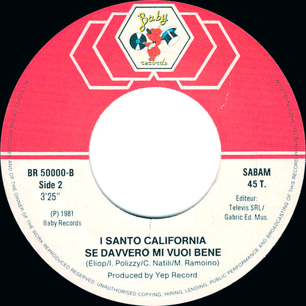 I Santo California : Tornero (7", Single)