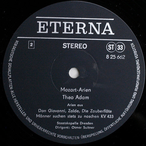 Theo Adam : Mozart-Arien (LP)