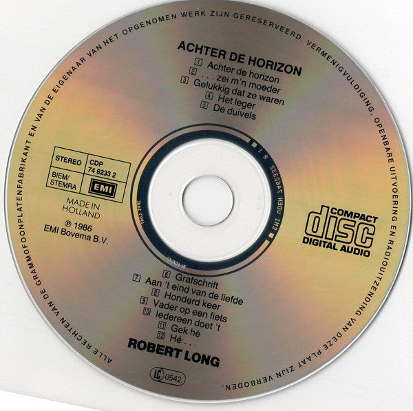 Robert Long : Achter De Horizon (CD, Album, RE)