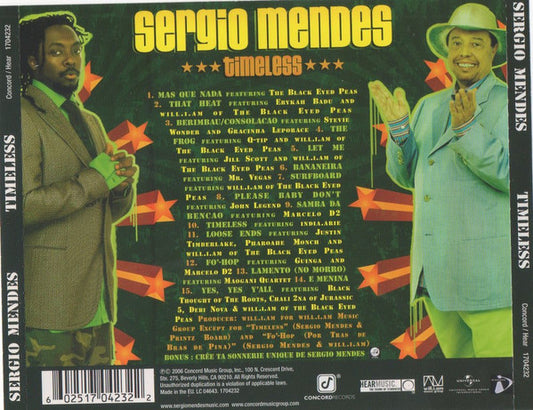 Sérgio Mendes : Timeless (CD, Album)