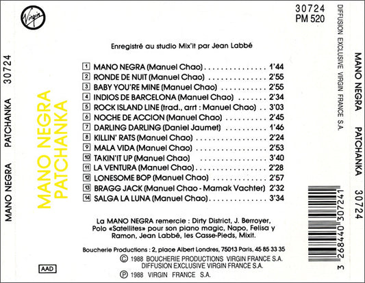 Mano Negra : Patchanka (CD, Album, RE)